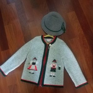 Girl's German sweater and hat